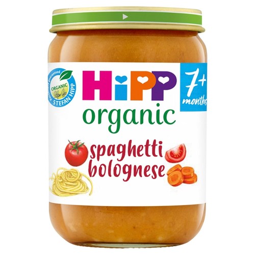 HiPP Organic Spaghetti Bolognese Baby Food Jar 7+ Months 