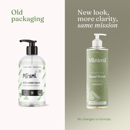 Miniml Hand Wash Refreshing Lime & Basil