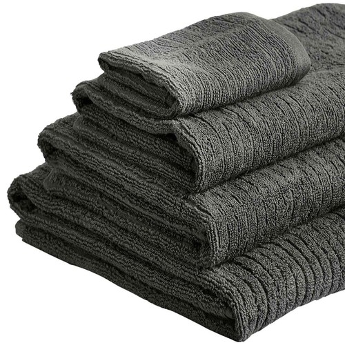M&S Cotton Quick Dry, Face Towels, Charcoal