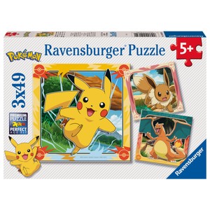 Ravensburger Pokemon 3 x 49 piece Jigsaw Puzzles