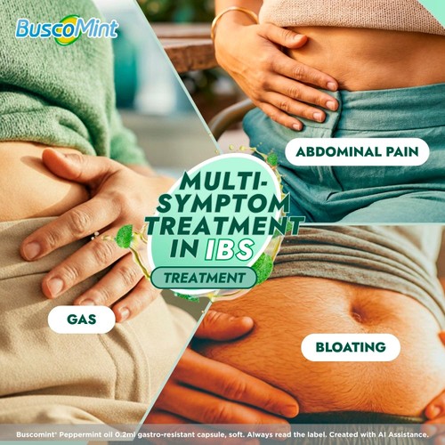 Buscomint 0.2 ml Peppermint Oil IBS Multi Symptom Treatment