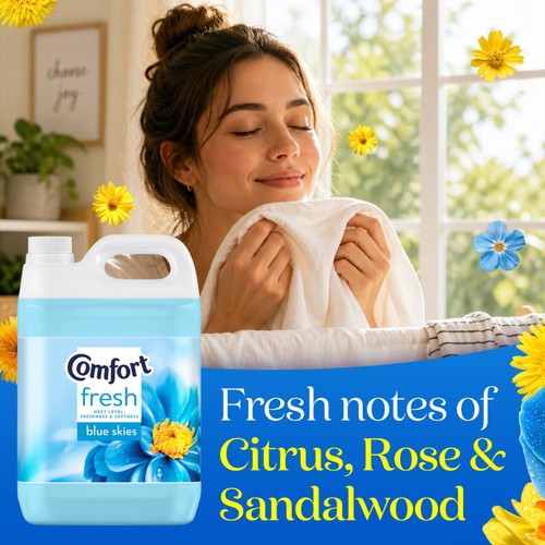 Comfort Fresh Fabric Conditioner Blue Skies 160 Washes