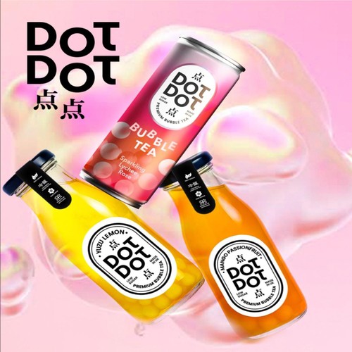 Dot Dot Mango Passionfruit Bubble Tea