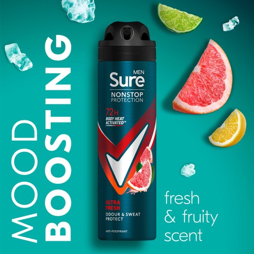 Sure Men 72hr Nonstop Protection Ultra Fresh Antiperspirant Deodorant