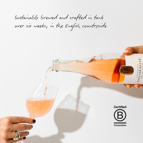 LA Brewery Sparkling English Blush Kombucha