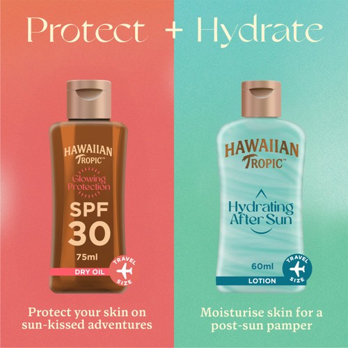 Hawaiian Tropic Glowing Protection Oil SPF 30 Mini