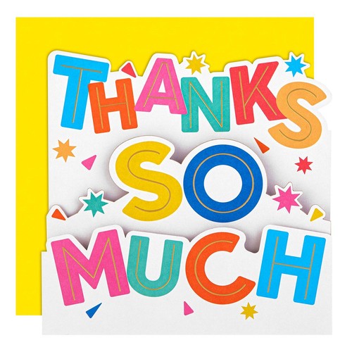 M&S Thanks So Much Fold Out Card