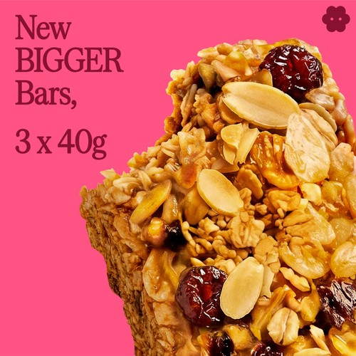 Graze Cherry Bakewell Oat Boosts Flapjack Snack