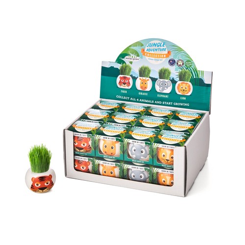 Mr Fothergills Seeds Grass Grow Kit  Jungle Animals