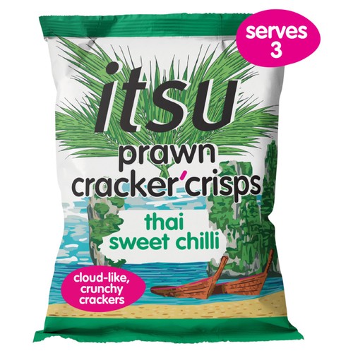 itsu Thai Sweet Chilli Prawn Cracker Crisps Sharing Bag