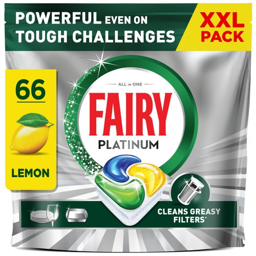 Fairy Platinum Dishwasher Tablets Lemon 66ct