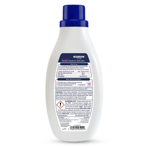 Ecozone BIOActive laundry cleaner for delicates