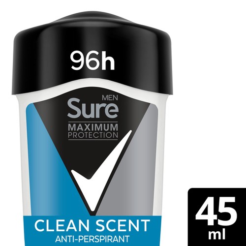 Sure Men Maximum Protection Clean Scent Cream Anti-Perspirant Deodorant