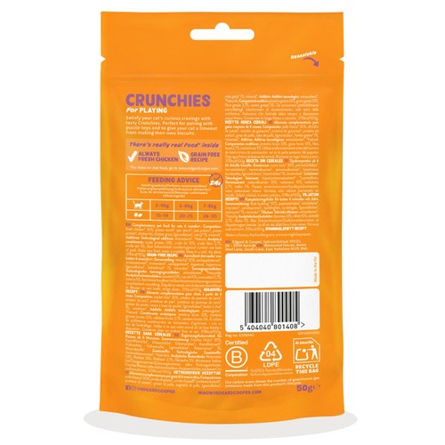 Edgard & Cooper Natural Cat Treat Crunchies with Chicken