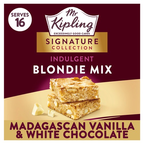 Mr Kipling Signature Madagascan Vanilla & White Choc Blondie Mix