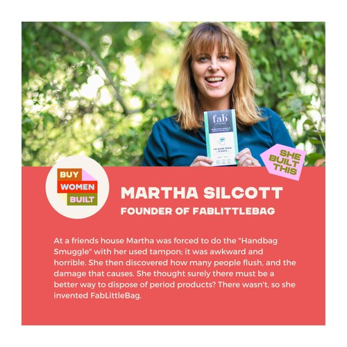 FabLittleBag Sustainably Sourced Bags for Tampons and Pads Bathroom Pack