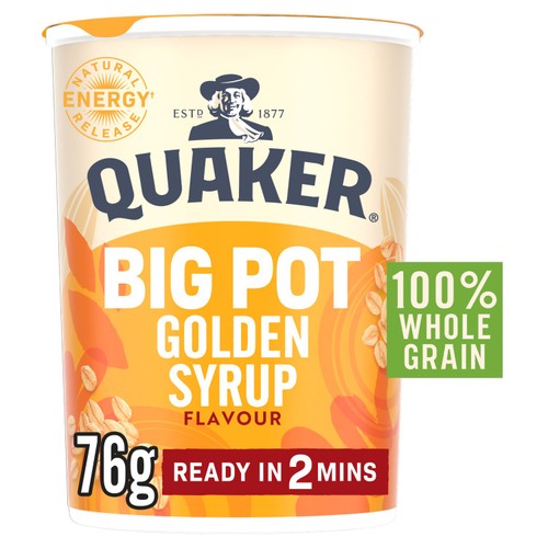 Quaker Oat So Simple Golden Syrup Porridge Cereal Big Pot