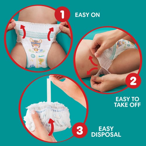 Pampers Baby-Dry Nappy Pants Size 6+ Extra Absorption Jumbo+ Pack