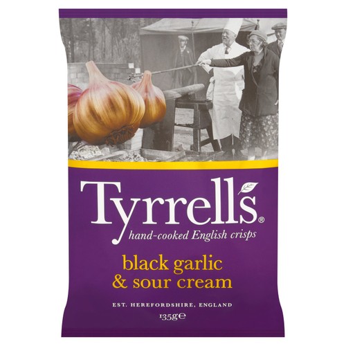 Tyrrell's Black Garlic & Sour Cream Sharing Crisps
