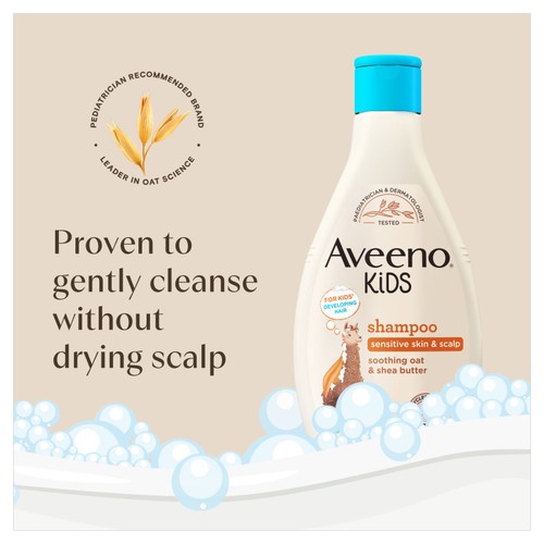 Aveeno Kids Shampoo with Soothing Oat & Shea Butter for Sensitive Skin