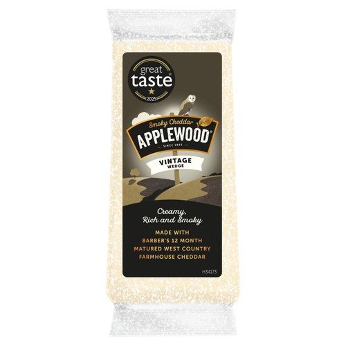 Applewood Vintage Smoky Cheddar Cheese Wedge