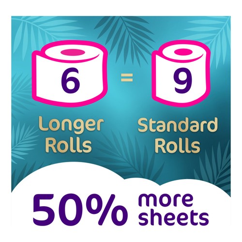 Cushelle Ultra Quilted Coconut Toilet Roll, 50% More Sheets