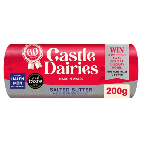 Castle Dairies Welsh Butter with Halen Mon's Sea Salt