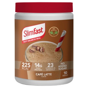SlimFast Cafe Latte Meal Shake Powder 10 Meals