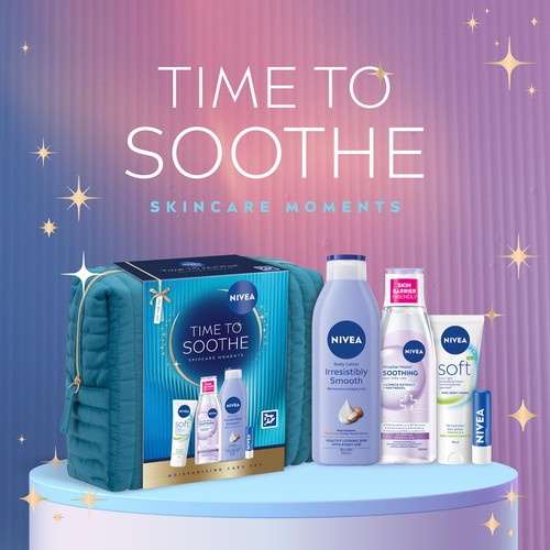 NIVEA Time To Soothe Washbag Gift Set