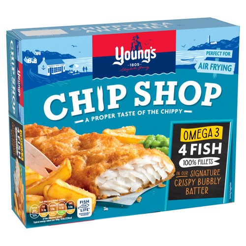 Young's Chip Shop 4 Omega 3 Fish Fillets