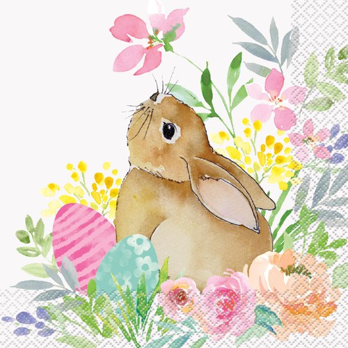 Watercolour Pastel Easter Paper Napkins Watercolour Pastel Easter Paper Napkins