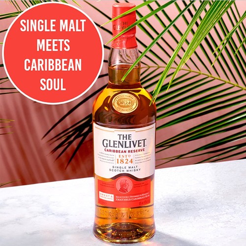 The Glenlivet Caribbean Reserve Single Malt Scotch Whisky With Giftbox