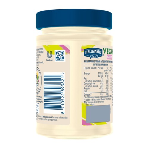 Hellmann's Vegan Garlic Mayonnaise