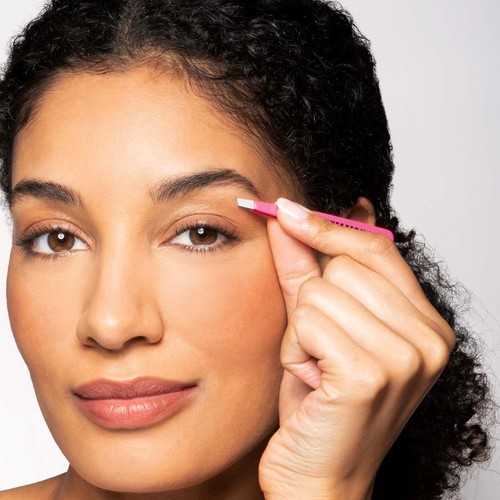 Tweezerman Mini Slant Tweezer - Pink