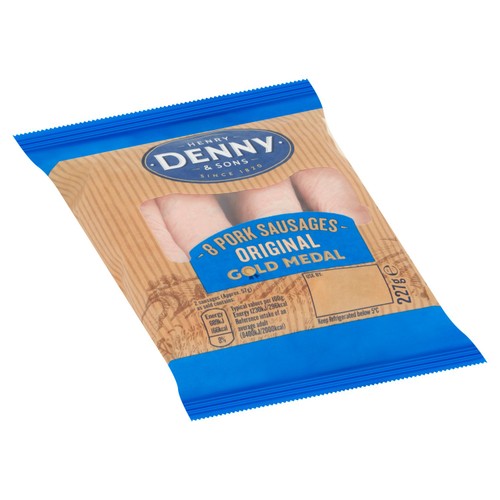 Denny 8 Gold Medal Pork Sausages
