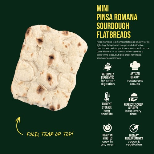 Virtue Pinsa Romana Sourdough Mini Flatbread