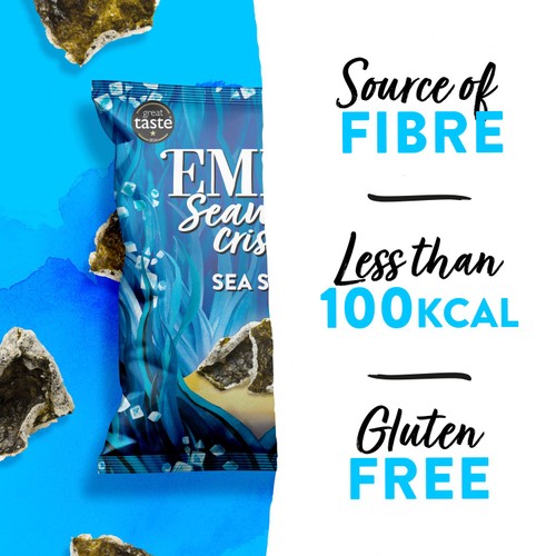Emily Seaweed Crisps, Sea Salted