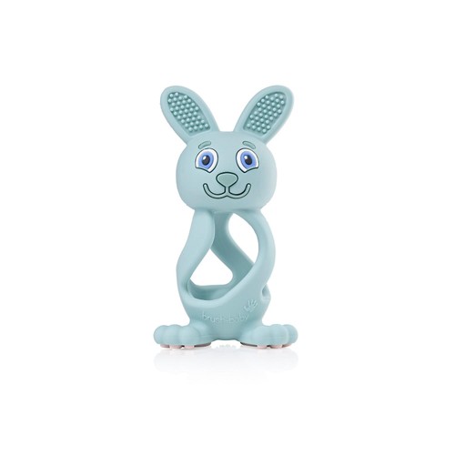Bobbie Bunny Baby Teether Toy Eucalyptus Green Bobbie Bunny Baby Teether Toy Eucalyptus Green