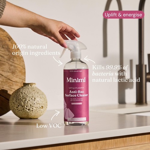 Miniml Pink Grapefruit Anti-Bac Surface Cleaner