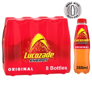 Lucozade Energy Drink Orange 8 x 380ml Multipack