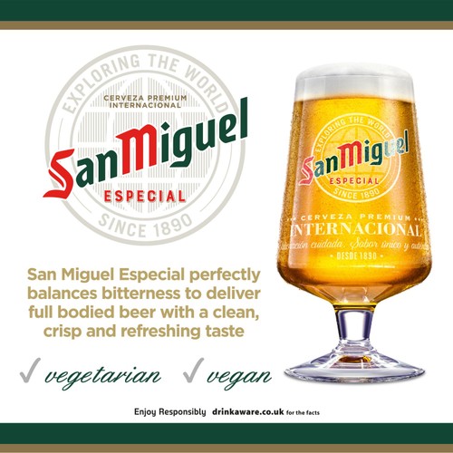 San Miguel Spanish Lager Beer Cans
