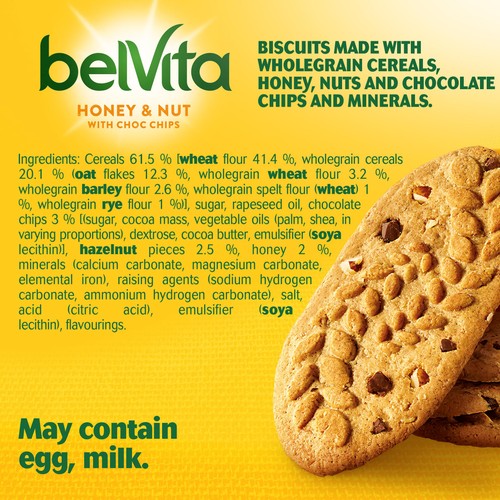 Belvita Honey & Nuts Choc Chips Breakfast Biscuits