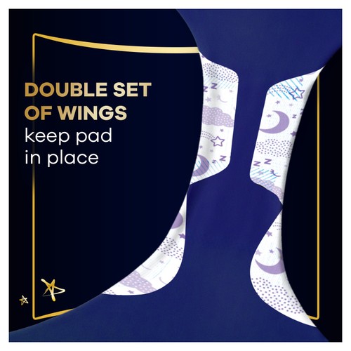 Always Sanitary Towels Ultimate Night With Wings - Size 6
