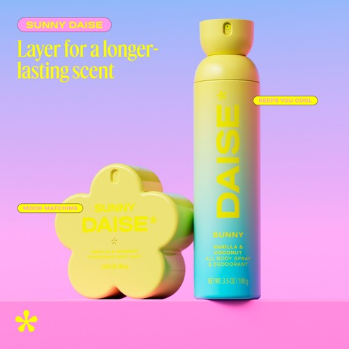 DAISE Sunny Fragrance Body Mist in Vanilla & Coconut