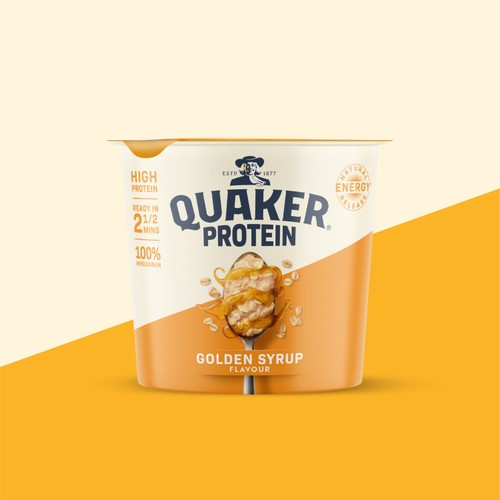 Quaker Oats High Protein Golden Syrup Porridge Pot