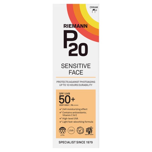 P20 Sensitive Face SPF 50+ Sun Cream