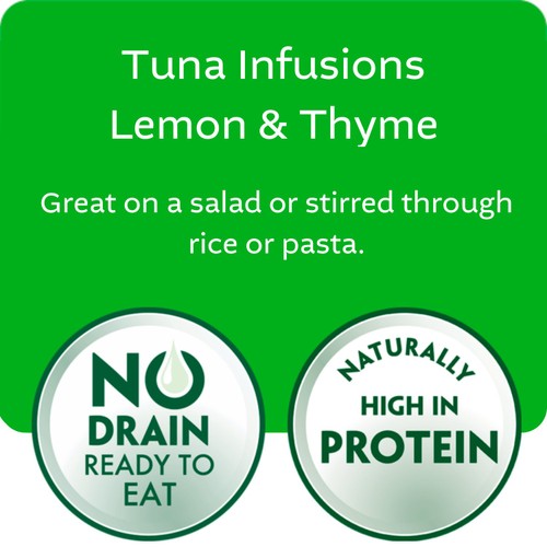 John West Lemon & Thyme No Drain Tuna Infusions