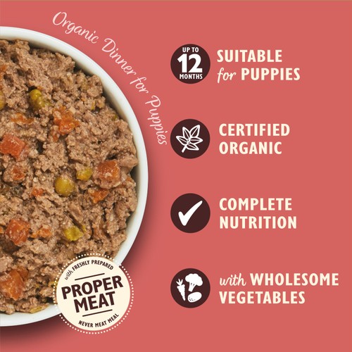 Lily's Kitchen Proper Dog Food Organic Dinner for Puppies