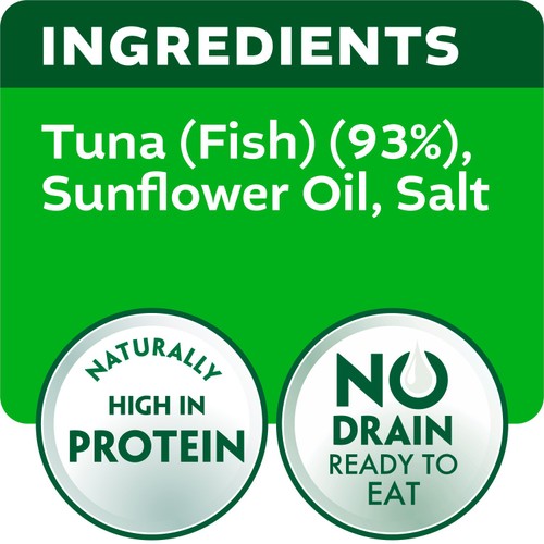 John West No Drain Fridge Pot Tuna Steak with a Little Sunflower Oil