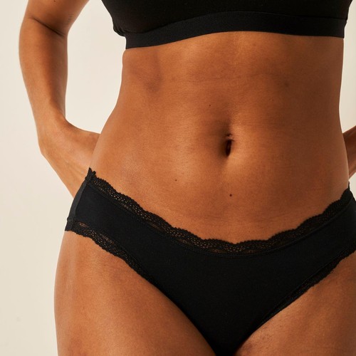Stripe & Stare The Original Knicker Three Pack, Black, M